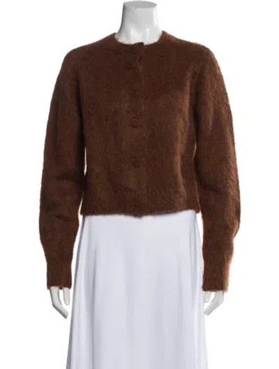 Pre-owned A.l.c Alpaca Crew Neck Sweater W/ Tags In Brown