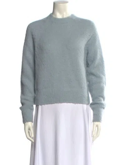 Pre-owned A.l.c Alpaca Mock Neck Sweater W/ Tags In Blue