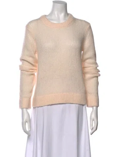 Pre-owned A.l.c Alpaca Scoop Neck Sweater In Neutral