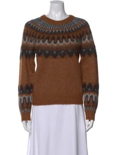 Pre-owned A.l.c Alpaca Striped Sweater In Multi