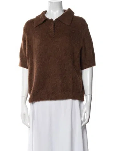 Pre-owned A.l.c Alpaca Sweater In Brown