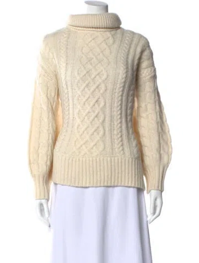 Pre-owned A.l.c Alpaca Turtleneck Sweater In Neutral