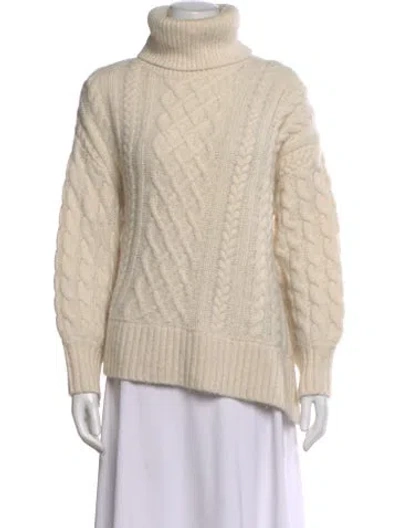 Pre-owned A.l.c Alpaca Turtleneck Sweater In Neutral