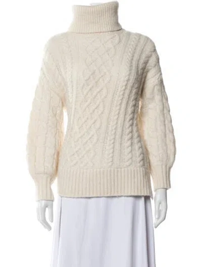 Pre-owned A.l.c Alpaca Turtleneck Sweater In Neutral