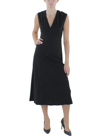 A.l.c Amelie Womens Open Back Lace-up Midi Dress In Black