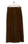 A.l.c . Andrew High Waist Corduroy Bootleg Pants In Brown