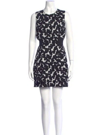 Pre-owned A.l.c Animal Print Mini Dress In Blue