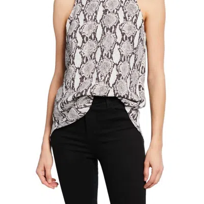A.l.c Anise Python Print Blouse In Black