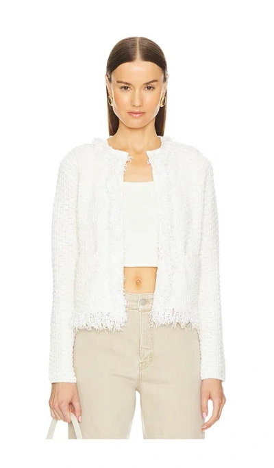 A.l.c April Cardigan In Natural & White Stripe