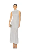 A.l.c Arden Dress In Metallic Silver