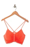 A.l.c Ari Pleated Crop Camisole In Spiced Coral