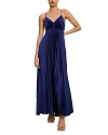 A.l.c Aries Pleated Open-back Maxi Dress In Riviera