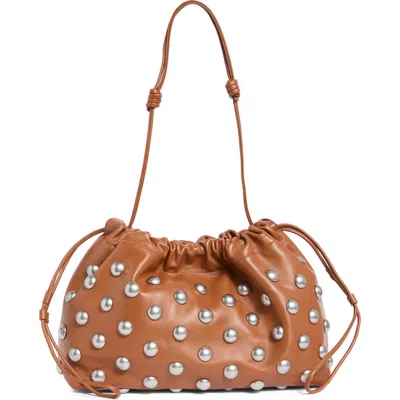 A.l.c . Arlo Studded Handbag In Brown