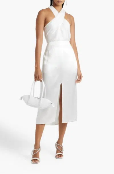 A.l.c Arvid Twist-front Crepe Top In White