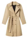 A.l.c Asher Trench Coat In Brown
