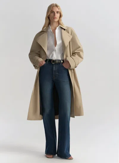 A.l.c Asher Trench Coat In Neutral