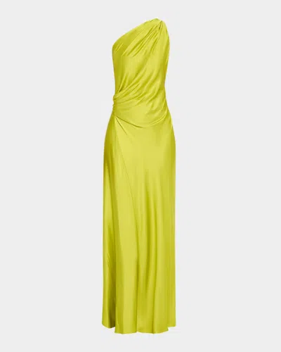 A.L.C ASTER ONE-SHOULDER SATIN GOWN