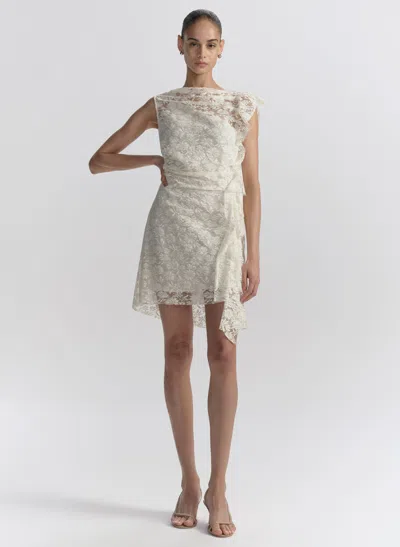 A.l.c Astra Lace Mini Dress In White
