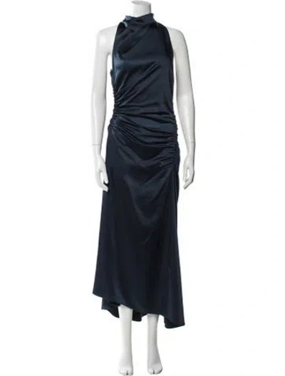Pre-owned A.l.c Asymmetrical Long Dress In Blue