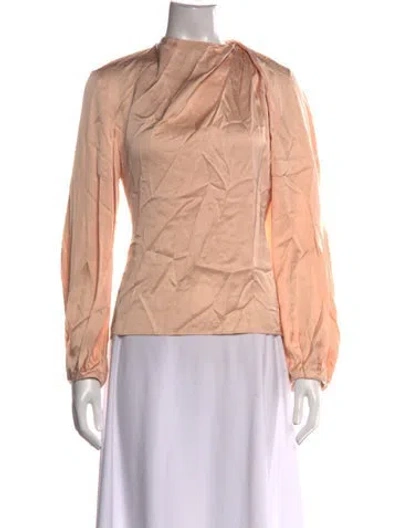 Pre-owned A.l.c Asymmetrical Long Sleeve Blouse W/ Tags In Pink
