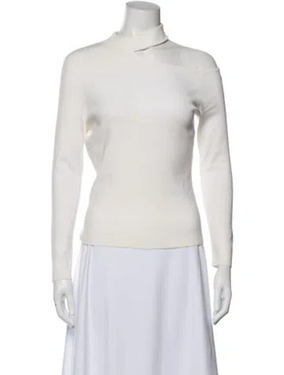 Pre-owned A.l.c Asymmetrical Long Sleeve Top In Neutral