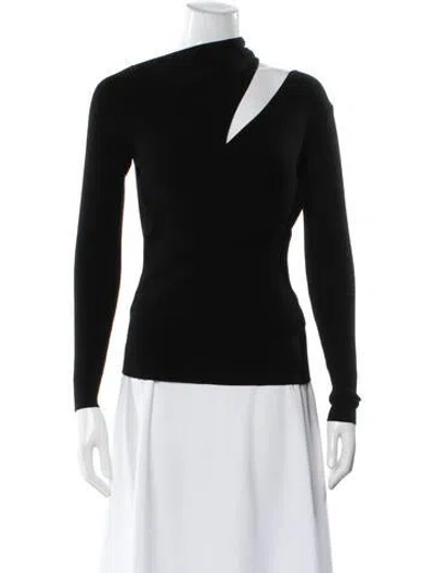 Pre-owned A.l.c Asymmetrical Long Sleeve Top W/ Tags In White