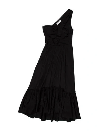 Pre-owned A.l.c Asymmetrical Midi Length Dress In Multi