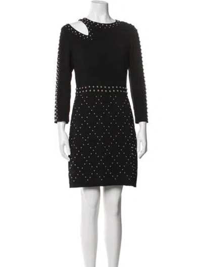 Pre-owned A.l.c Asymmetrical Mini Dress In Black