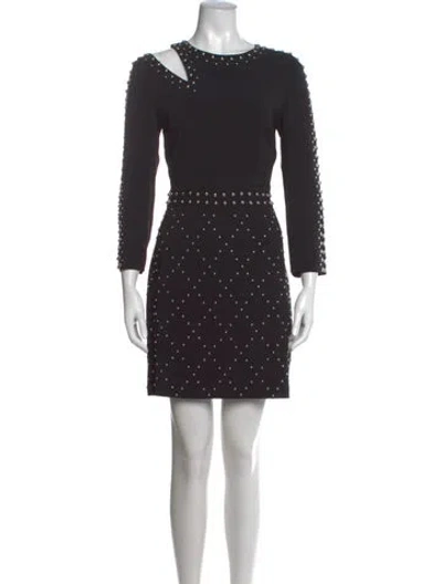 Pre-owned A.l.c Asymmetrical Mini Dress In Black