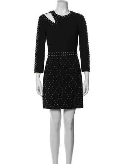 Pre-owned A.l.c Asymmetrical Mini Dress In Black