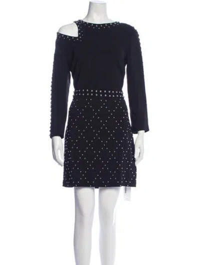 Pre-owned A.l.c Asymmetrical Mini Dress In Blue