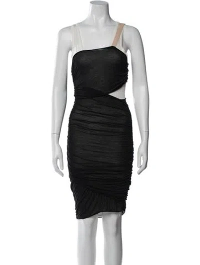 Pre-owned A.l.c Asymmetrical Mini Dress In Neutral