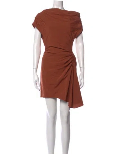 Pre-owned A.l.c Asymmetrical Mini Dress In Orange