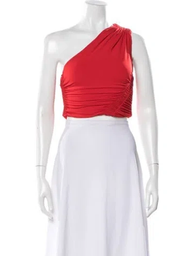 Pre-owned A.l.c Asymmetrical Sleeveless Bodysuit In White