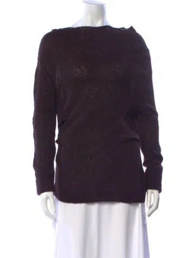Pre-owned A.l.c Asymmetrical Sweater In Purple