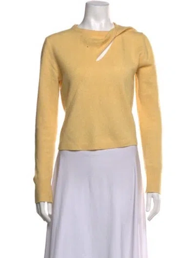 Pre-owned A.l.c Asymmetrical Sweater In Yellow