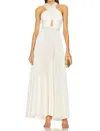 A.l.c Athena Pleated Gown In Whisper White In White