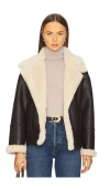 A.l.c A. L.c. Aubrey Sherpa Coat In Brown