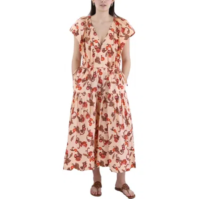 A.l.c August Womens Paisley Cotton Sundress In Multi