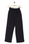 A.l.c Augusta Straight Leg Paperbag Ankle Pants In Navy