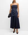 A.l.c A. L.c. Austin Midi Dress In Maritime Navy