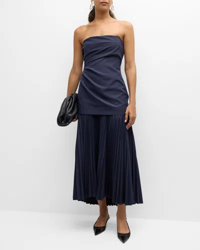 A.L.C AUSTIN STRAPLESS DROP-WAIST MAXI DRESS