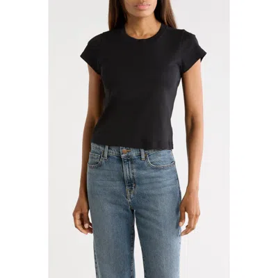 A.l.c . Avery Cotton T-shirt In Black