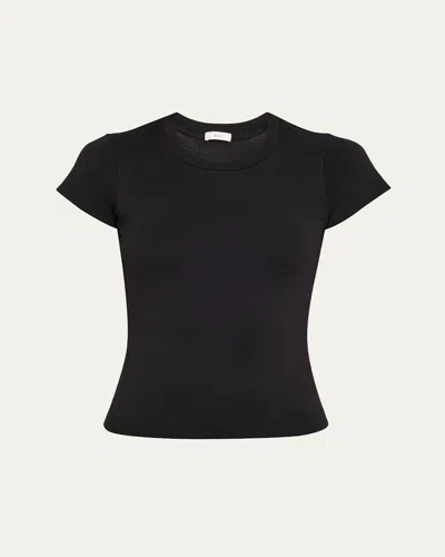 A.l.c Avery Crewneck Tee In Black