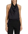 A.l.c Ayla Cowl Neck Top In Black In Black