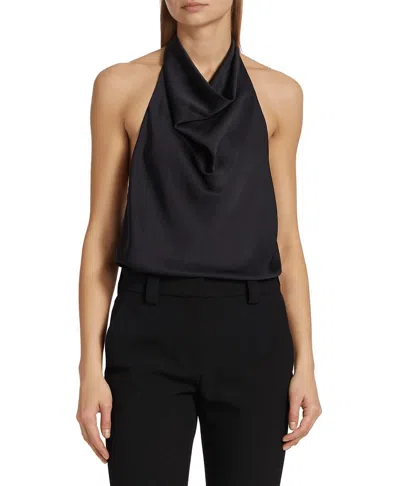 A.l.c Ayla Cowl Neck Top In Black