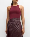 A.l.c Bailey Tank Top In Mulberry