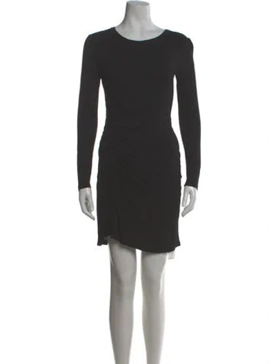 Pre-owned A.l.c Bateau Neckline Mini Dress In Gray