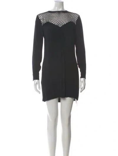 Pre-owned A.l.c Bateau Neckline Mini Dress W/ Tags In Gray