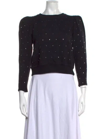 Pre-owned A.l.c Bateau Neckline Sweater In Black